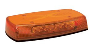 ECCO Electronic Reflex LED Mini Bar | Compact & Powerful | Amber LED/ Lens | 18 Flash Patterns
