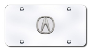 Gleaming Chrome Acura Logo License Plate | Stainless Steel | Vehicle-Specific Hardware, Made in USA Gleaming Chrome Acura Logo License Plate | Stainless Steel | Vehicle-Specific Hardware, Made in USA