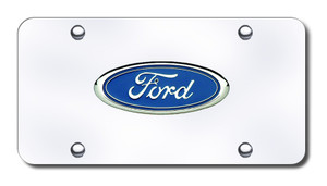Automotive Gold License Plate FOR.CC Chrome Ford Logo; Chrome Plate; Stainless Steel Automotive Gold License Plate FOR.CC Chrome Ford Logo; Chrome Plate; Stainless Steel