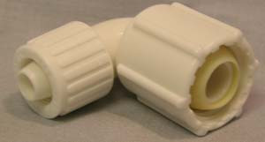 USA Made | Elkhart 90° Elbow Fitting | 3/8 Inch Pex to 1/2 Inch BSP | High Quality, Easy Install USA Made | Elkhart 90° Elbow Fitting | 3/8 Inch Pex to 1/2 Inch BSP | High Quality, Easy Install