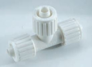 Durable Elkhart 3/8 Inch PEX Tee | Easy Install | White Plastic | Made in USA Durable Elkhart 3/8 Inch PEX Tee | Easy Install | White Plastic | Made in USA