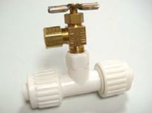 Elkhart Supply Ice Maker Water Tube Fitting 16834 Replacement For Flair-It Ice Maker; Tee; With Barcoded Elkhart Supply Ice Maker Water Tube Fitting 16834 Replacement For Flair-It Ice Maker; Tee; With Barcoded