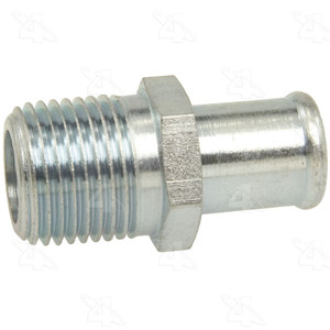 Four Seasons Adapter Fitting 84732 5/8 Inch Hose to 1/2 Inch NTP; Straight Fitting With Hex Fitting; Bare Natural Steel; Single