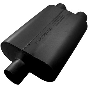 Boost Horsepower and Torque with Flowmaster 40 Series Delta Flow Exhaust Muffler | 2.5" Inlet/Outlet | Durable Aluminized Steel Boost Horsepower and Torque with Flowmaster 40 Series Delta Flow Exhaust Muffler | 2.5" Inlet/Outlet | Durable Aluminized Steel