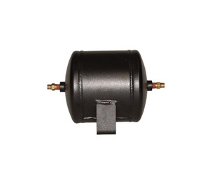 Heavy-Duty 1 Gallon Air Tank | Black Steel | 2 Ports | 150 PSI Max | Made in USA