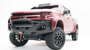 Fab Fours Bumper | Matrix Series for Chevrolet Silverado 1500 | Aggressive Design, Tire Clearance, Sensor Holes