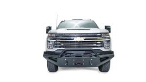 2020-2023 Chevrolet Silverado 2500 HD, 3500 HD Bumper | Red Steel, Direct Fit with Winch Mount, Shackle Mounts, Light Slots, Black Powder Coated Steel 2020-2023 Chevrolet Silverado 2500 HD, 3500 HD Bumper | Red Steel, Direct Fit with Winch Mount, Shackle Mounts, Light Slots, Black Powder Coated Steel
