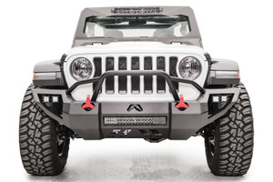 Upgrade Your Jeep Gladiator JT & Wrangler JL with Fab Fours Vengeance Bumper | Direct Fit Steel Bumper with Pre-Runner Guard & 20 Inch Light Bar Mounts
