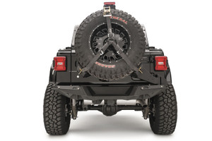 Fab Fours Spare Tire Carrier | Fits 2018-2023 Jeep Wrangler JL | Slant Back Design | 40 Inch Tire Capacity | Strong Steel Construction Fab Fours Spare Tire Carrier | Fits 2018-2023 Jeep Wrangler JL | Slant Back Design | 40 Inch Tire Capacity | Strong Steel Construction