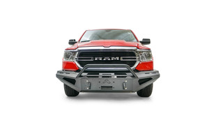 Aggressive Red Steel Bumper | Fits 2019-2023 Ram 1500 | One Piece Design | Winch Ready