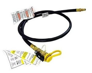 Fleming Sales Propane Hose LPHOSE-48 LP Low Pressure Hose With Quick Connector; 48 Inch Length