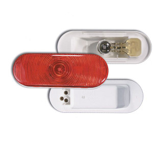 Grote Industries Tail Light Assembly | Red Lens, White Backing | Torsion Mount III, Gel-Mount Design | Fits Competitors’ Grommets Grote Industries Tail Light Assembly | Red Lens, White Backing | Torsion Mount III, Gel-Mount Design | Fits Competitors’ Grommets