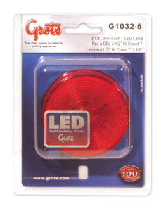 Upgrade with Grote Industries LED Clearance Light | Round Red Lens, Hermetic Seal, Easy Installation, Fits Popular Mountings Upgrade with Grote Industries LED Clearance Light | Round Red Lens, Hermetic Seal, Easy Installation, Fits Popular Mountings