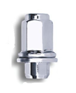 Gorilla Chrome Plated Lug Nuts | 12x1.5 Thread | Short Shank | Mag Shank | 1.85 Inch Length | Set Of 4