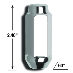 Gorilla 9/16" x18 Lug Nut | Duplex Acorn Extra Long | Chrome Plated | Box of 16 Gorilla 9/16" x18 Lug Nut | Duplex Acorn Extra Long | Chrome Plated | Box of 16