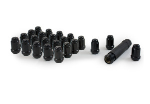 Gorilla Wheel Installation Kit|60 Degree Conical Design|Easy to Use|24 Black Steel Lug Nuts