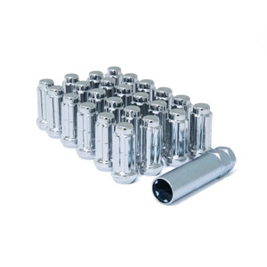 Gorilla 6 Lug Wheel Installation Kit | 14x1.5 Thread | Chrome Plated Steel, 60° Conical, Acorn Design Gorilla 6 Lug Wheel Installation Kit | 14x1.5 Thread | Chrome Plated Steel, 60° Conical, Acorn Design