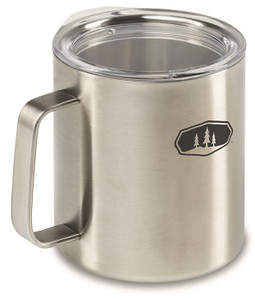 GSI Outdoors Travel Mug | Glacier Stainless 15oz | Press-Fit Lid | Vacuum Insulated | Lifetime Warranty GSI Outdoors Travel Mug | Glacier Stainless 15oz | Press-Fit Lid | Vacuum Insulated | Lifetime Warranty