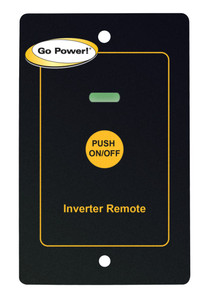 Go Power Power Inverter Remote Control GP-HD-R For Go Power Inverters Part Number GP-1750HD/GP-3000HD; LED Status Indicator; With On/Off Switch And 25 Foot Cable