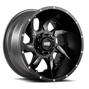 Enhance your GD01 Series 17x9 Wheels | Black Plastic Spoke Insert Set Of 7 | Right Directional Design
