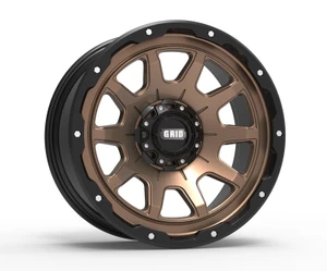 Get Extreme Off-Road Performance with GD15 Matte Bronze Black Lip Wheels | 17x9 Size | -12 Offset