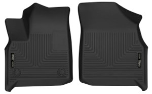 Custom Fit 2018-2023 | Buick Enclave | Chevrolet Traverse Floor Liners | X-act Contour | Molded Fit | Raised Channels Black TPE