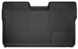 Ultimate Protection for Ford F-150 | Husky Liner X-act Contour Floor Liner, Molded Fit, Raised Channels, Black TPE