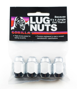 Chrome Plated Acorn Lug Nuts | 7/16x20 Thread Size, 60 Degree Conical | Pack Of 4 Chrome Plated Acorn Lug Nuts | 7/16x20 Thread Size, 60 Degree Conical | Pack Of 4