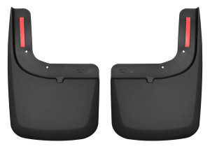 Ultimate Protection Mud Flaps | Fit 2017-2022 Ford F-350,F-250 | Contoured Black Thermoplastic