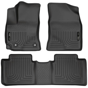 Custom Molded Fit WeatherBeater Floor Liners for 2014-2019 Toyota Corolla | Protect Your Ride with Husky Liner Black Rubber Custom Molded Fit WeatherBeater Floor Liners for 2014-2019 Toyota Corolla | Protect Your Ride with Husky Liner Black Rubber