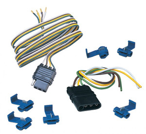 Hopkins MFG Trailer Wiring Connector | Quick Fix , 4-Way Flat for Small Trailers, Corrosion Resistant, Easy Install Hopkins MFG Trailer Wiring Connector | Quick Fix , 4-Way Flat for Small Trailers, Corrosion Resistant, Easy Install