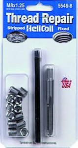 Universal M8 x 1.25 Thread Repair Kit | Increases Torque, Reduces Breakage | Helicoil