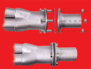 Hedman Hedders Exhaust Header Reducer 21101 3-Bolt Flange Style; 2-1/2 Inch Collector Diameter; 2 Inch Exhaust Pipe Diameter; Mild Steel; Without Oxygen Sensor Bung; With Gaskets and Hardware; Set Of 2 Hedman Hedders Exhaust Header Reducer 21101 3-Bolt Flange Style; 2-1/2 Inch Collector Diameter; 2 Inch Exhaust Pipe Diameter; Mild Steel; Without Oxygen Sensor Bung; With Gaskets and Hardware; Set Of 2