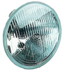Hella 7 Inch Round Headlight Assembly | ECE Approved Single Lamp | H4 Halogen Bulb Not Included Hella 7 Inch Round Headlight Assembly | ECE Approved Single Lamp | H4 Halogen Bulb Not Included