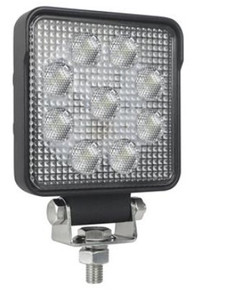 Hella Optilux 4 Inch Square Work Light | 13 Watt 1000 Lumens | Aluminum Housing | Easy Installation
