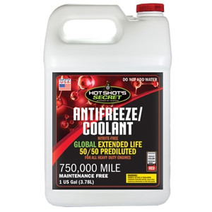 Hot Shot's Secret Red Engine Coolant | 50/50 Mixed | 750000 Miles Service Life