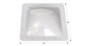 High Bubble Polycarbonate Skylight Dome | 14x14 Opening | White | Impact Resistant, Easy Install High Bubble Polycarbonate Skylight Dome | 14x14 Opening | White | Impact Resistant, Easy Install