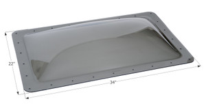 Icon Skylight 4 Inch High Bubble Type Dome | Smoke Polycarbonate | Easy Install | North America Made Icon Skylight 4 Inch High Bubble Type Dome | Smoke Polycarbonate | Easy Install | North America Made