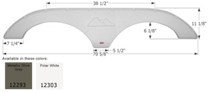 Durable ABS Fender Skirt | Fits Various Keystone Brands | Easy Install | 70-5/8" Length, Polar White