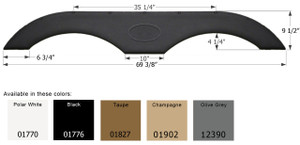 High Impact ABS Fender Skirt | Fits Various Brands | Made in USA High Impact ABS Fender Skirt | Fits Various Brands | Made in USA
