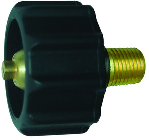 JR Products Propane Hose Connector | Quick Connect Tailpiece | 100000 BTU | Black Handle