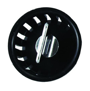 Black Sink Strainer Basket | JR Products 9490-215-022/9490-217-022 | Twist Lock Design