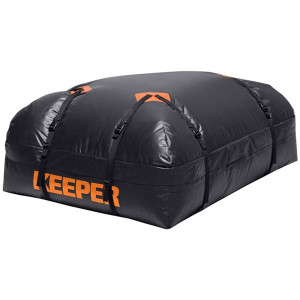 Keeper Black Cargo Carrier | 15 Cubic Ft Capacity | Soft Sides Flex Fit | Fits All Roof Racks Keeper Black Cargo Carrier | 15 Cubic Ft Capacity | Soft Sides Flex Fit | Fits All Roof Racks