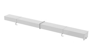 Secure & Easy-to-Load Ladder Rack Conduit Carrier|Heavy Duty Aluminum|Padlockable|White Powder Coated|Holman Compatible