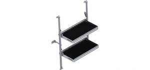 Optimize Van Space with Holman Shelf Unit | 36x20 | 2 Foldable Shelves | Sleek Aluminum Design