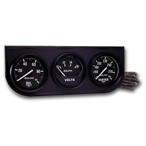 AutoMeter Autogage Analog Gauge Set | Oil Pressure 0-100 PSI/Volt Meter 10-16V/ Water Temp 130-280F | Custom Look, No Electrical Power Needed, ISO Certified AutoMeter Autogage Analog Gauge Set | Oil Pressure 0-100 PSI/Volt Meter 10-16V/ Water Temp 130-280F | Custom Look, No Electrical Power Needed, ISO Certified