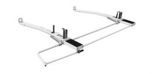 Ultimate 2015-2024 Transit Ladder Rack | EZ Drop Down Series | White Steel | Adjustable Clamps