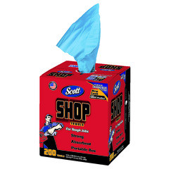 Scott Blue Shop Towel | 10x12 Inch | Ultra-Strong & Absorbent | Ideal for Automotive Use