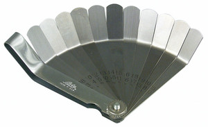 Precision Valve Tappet Feeler Gauge Set | 11 Offset Blades, Ultra-Accurate, Versatile | Length: 4" x Width: 1/2"