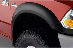 Ultimate Protection Bushwacker Fender Flares | Dodge Ram 3500,Ram 2500 | Ram 2500,3500 | Matte Black, Dura-Flex 2000 ABS Smooth Plastic